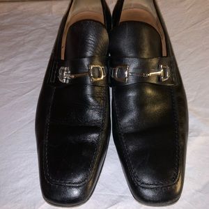 Men's Gucci Black Horse Bit Loafers Size 10.5 D